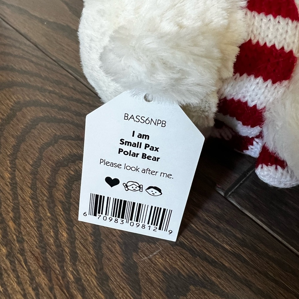 RETIRED Jellycat - Small Pax Polar Bear - Picture 6 of 7